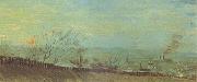 Vincent Van Gogh, Factories Seen from a Hillside in Moonlight (nn04)
